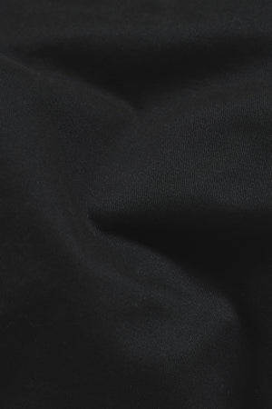 Athletic Fit Cotton Stretch Chino Pants in Black