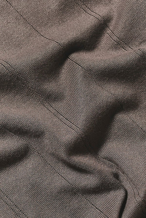 Vertical Stripe Knitted T-Shirt in Taupe - TAILORED ATHLETE - USA