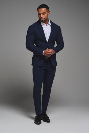 True Athletic Fit Tech Suit Jacket in Navy - TAILORED ATHLETE - USA