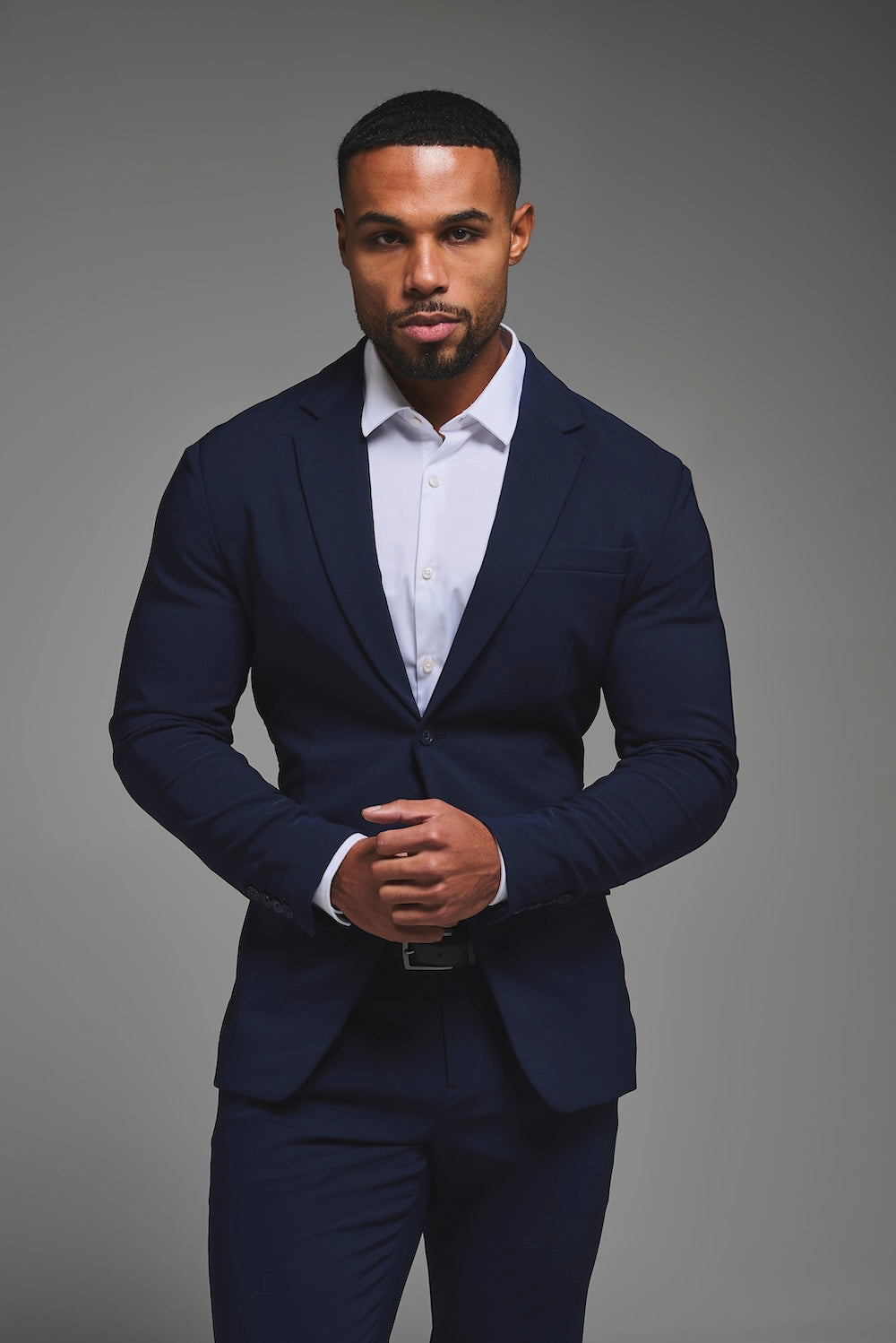 True Athletic Fit Tech Suit Jacket in Navy - TAILORED ATHLETE - USA