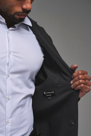 True Athletic Fit Tech Suit Jacket in Slate Grey - TAILORED ATHLETE - USA