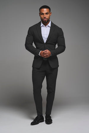 True Athletic Fit Tech Suit Jacket in Slate Grey - TAILORED ATHLETE - USA