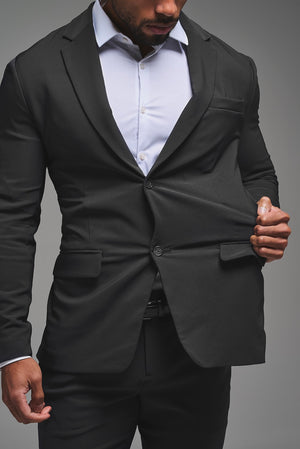True Athletic Fit Tech Suit Jacket in Slate Grey - TAILORED ATHLETE - USA