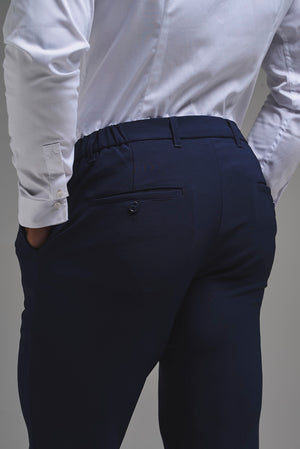 True Athletic Fit Tech Suit Pants in Navy - TAILORED ATHLETE - USA