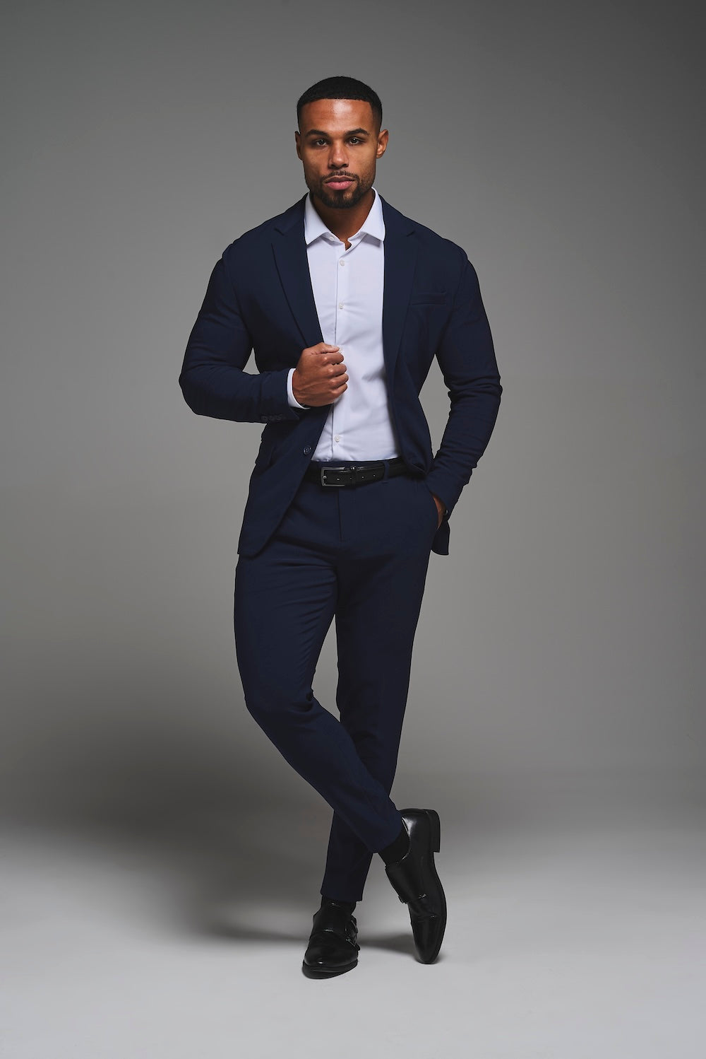 navy blue dress pants for men Steven Land Classic Fit Solid French Pleated Wide Leg Wool Pants, 54 the navy hue adds versatility to your wardrobe. Men's Nautica x MagnaReady Adaptive