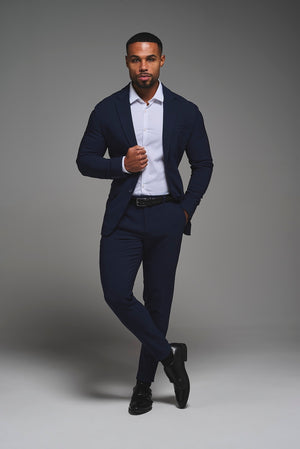 True Athletic Fit Tech Suit Pants in Navy - TAILORED ATHLETE - USA