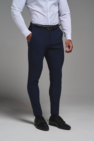 True Athletic Fit Tech Suit Pants in Navy - TAILORED ATHLETE - USA