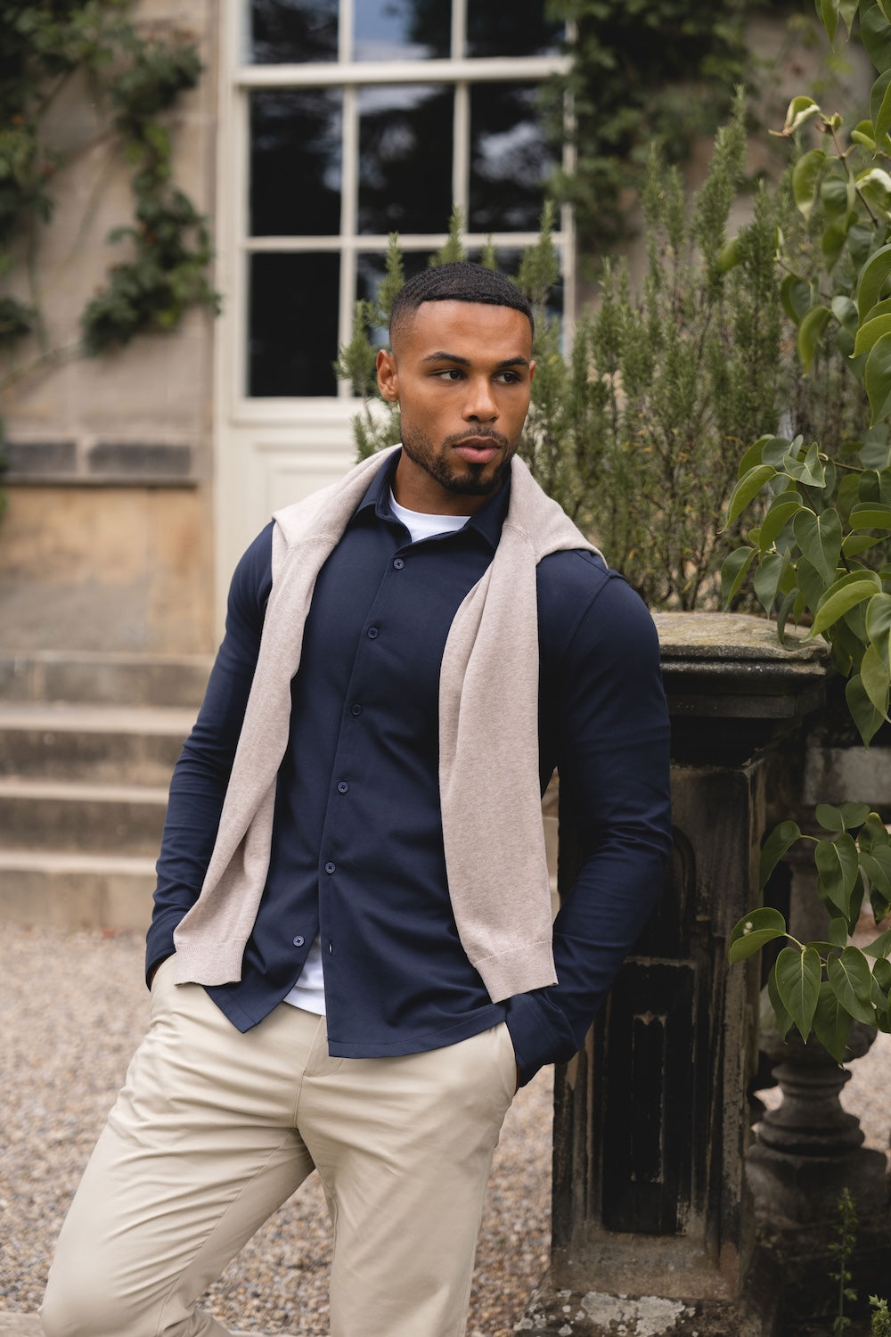 jersey dress shirt Textured in Navy Color:Frost Rose daylight Spaghetti Straps Notched Off wear this stylish jersey