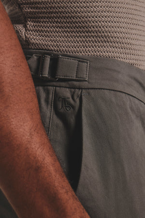 Smart Chino Side Adjuster Pants in Mocha