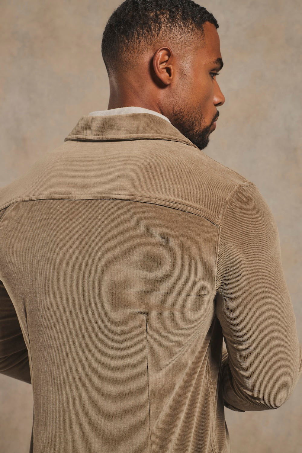 Cord Overshirt in Mole