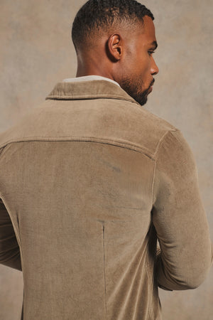 Cord Overshirt in Mole