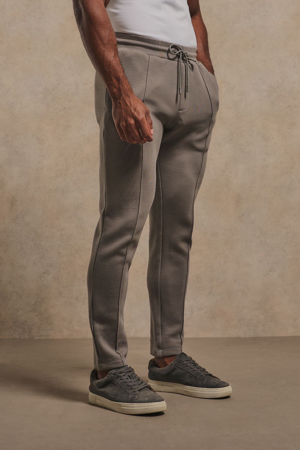 Luxe Sweat Smart Joggers in Mushroom