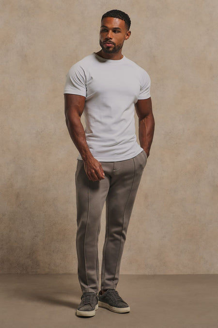 Luxe Sweat Smart Joggers in Mushroom