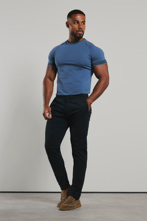 Tipped Fashion Fit T-Shirt in Airforce and Navy