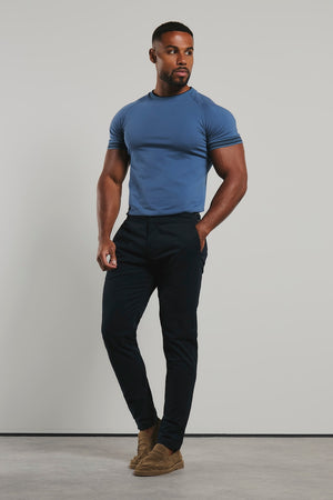 Tipped Fashion Fit T-Shirt in Airforce and Navy