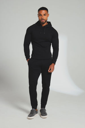Interlock Sweat Joggers in Black