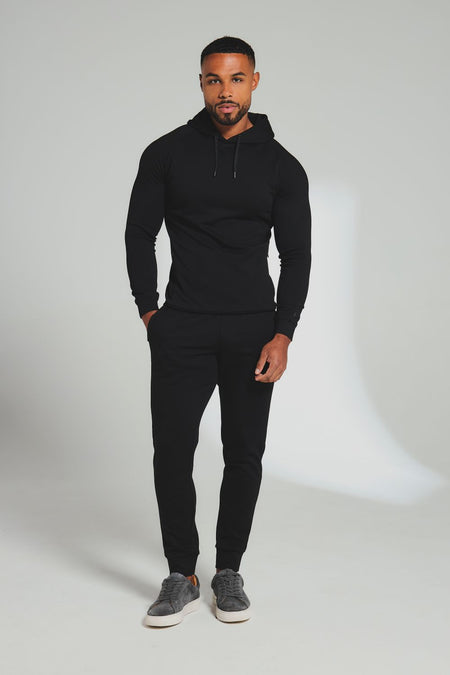 Interlock Sweat Joggers in Black