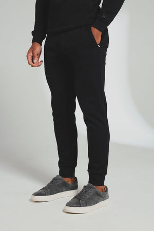 Interlock Sweat Joggers in Black