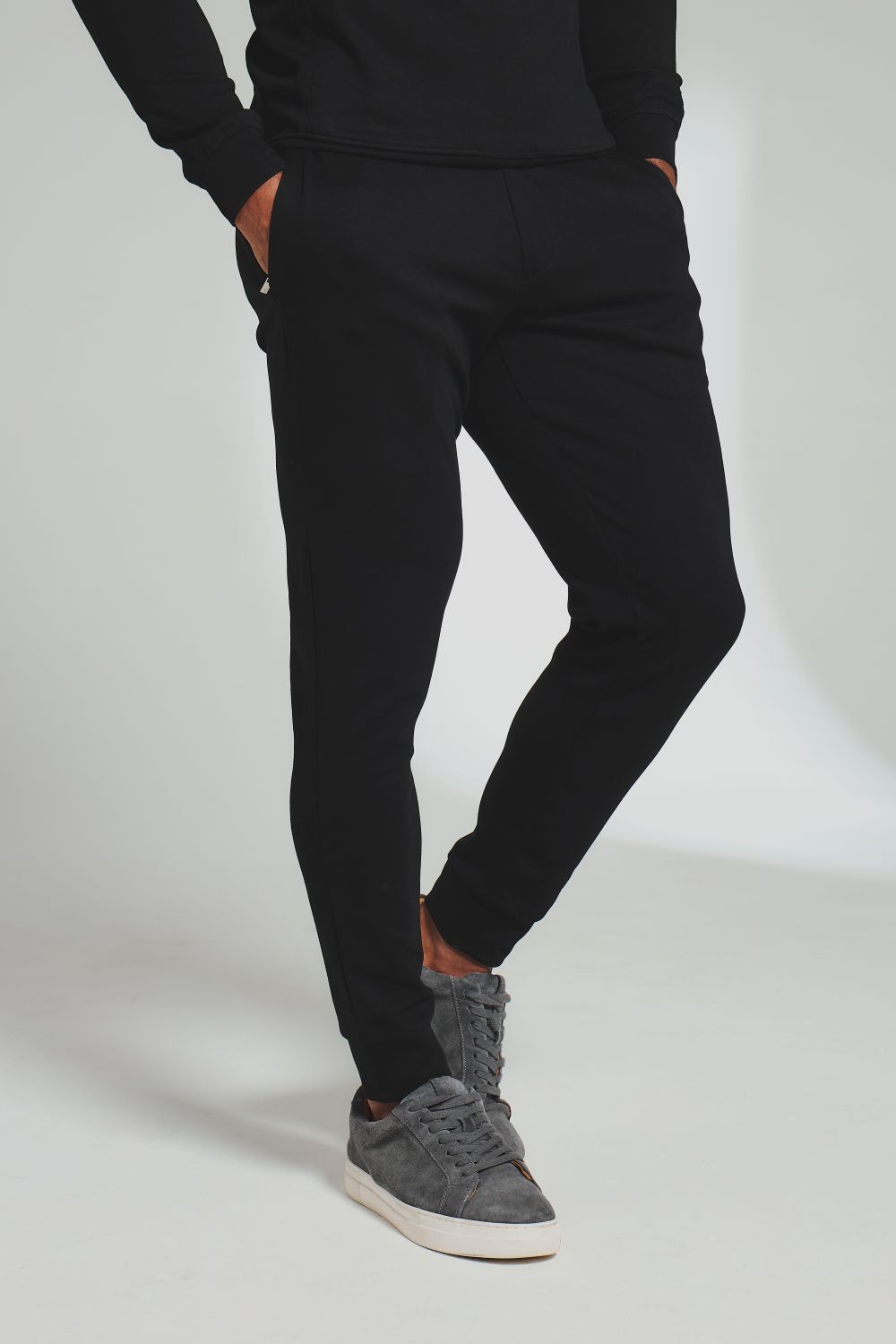 Interlock Sweat Joggers in Black