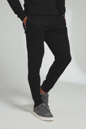 Interlock Sweat Joggers in Black
