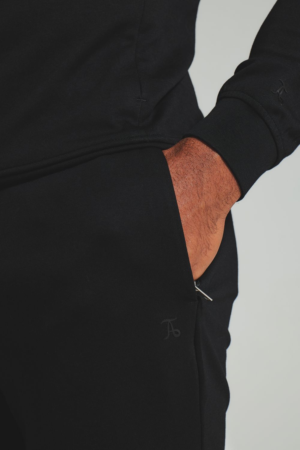 Interlock Sweat Joggers in Black