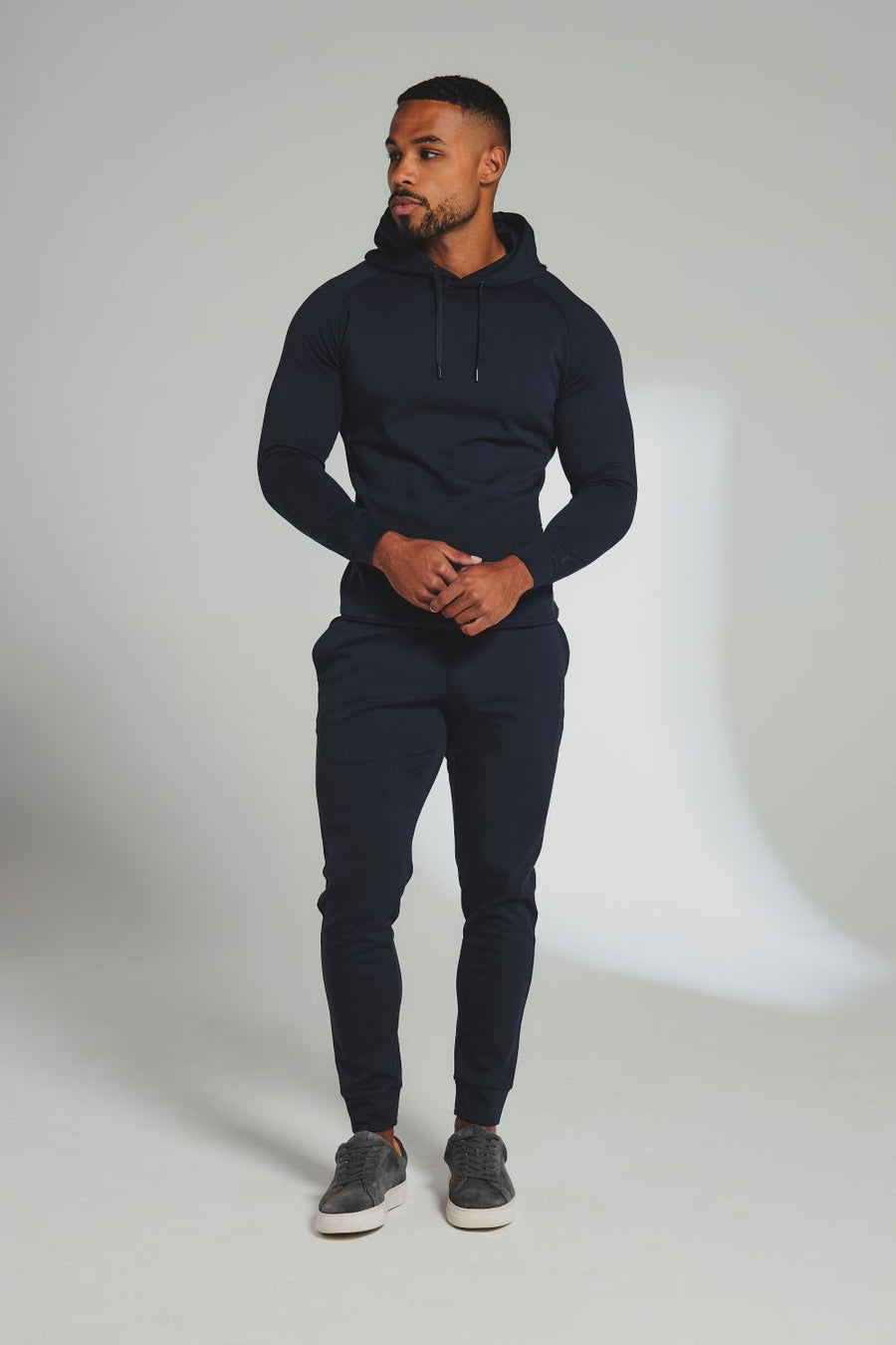 Interlock Sweat Joggers in Navy