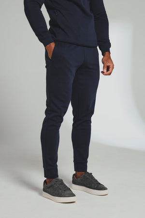 Interlock Sweat Joggers in Navy