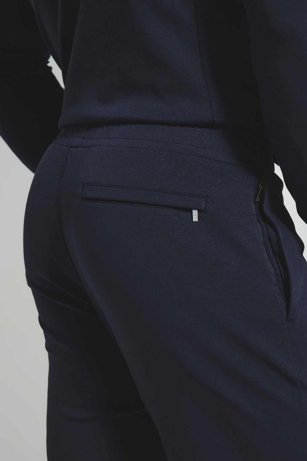 Interlock Sweat Joggers in Navy