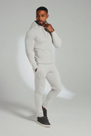 Interlock Sweat Joggers in Alabaster