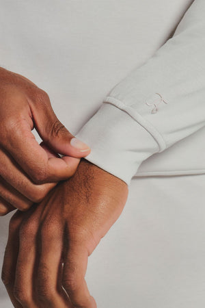 Interlock Hoodie Sweat in Alabaster