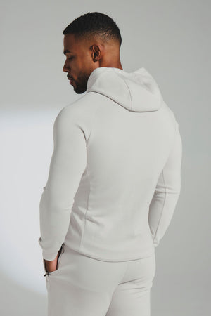 Interlock Hoodie Sweat in Alabaster