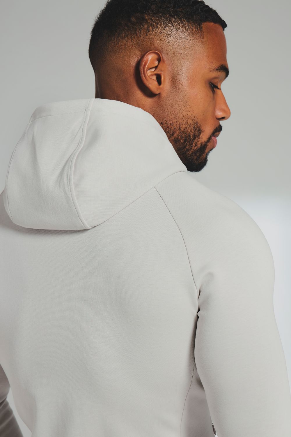 Interlock Hoodie Sweat in Alabaster