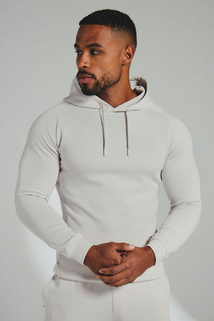 Interlock Hoodie Sweat in Alabaster