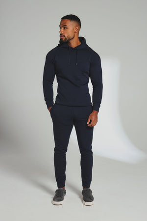 Interlock Hoodie Sweat in Navy