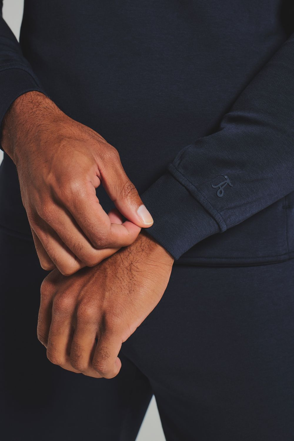 Interlock Hoodie Sweat in Navy