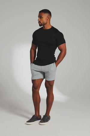 Interlock Jersey T-Shirt in Black