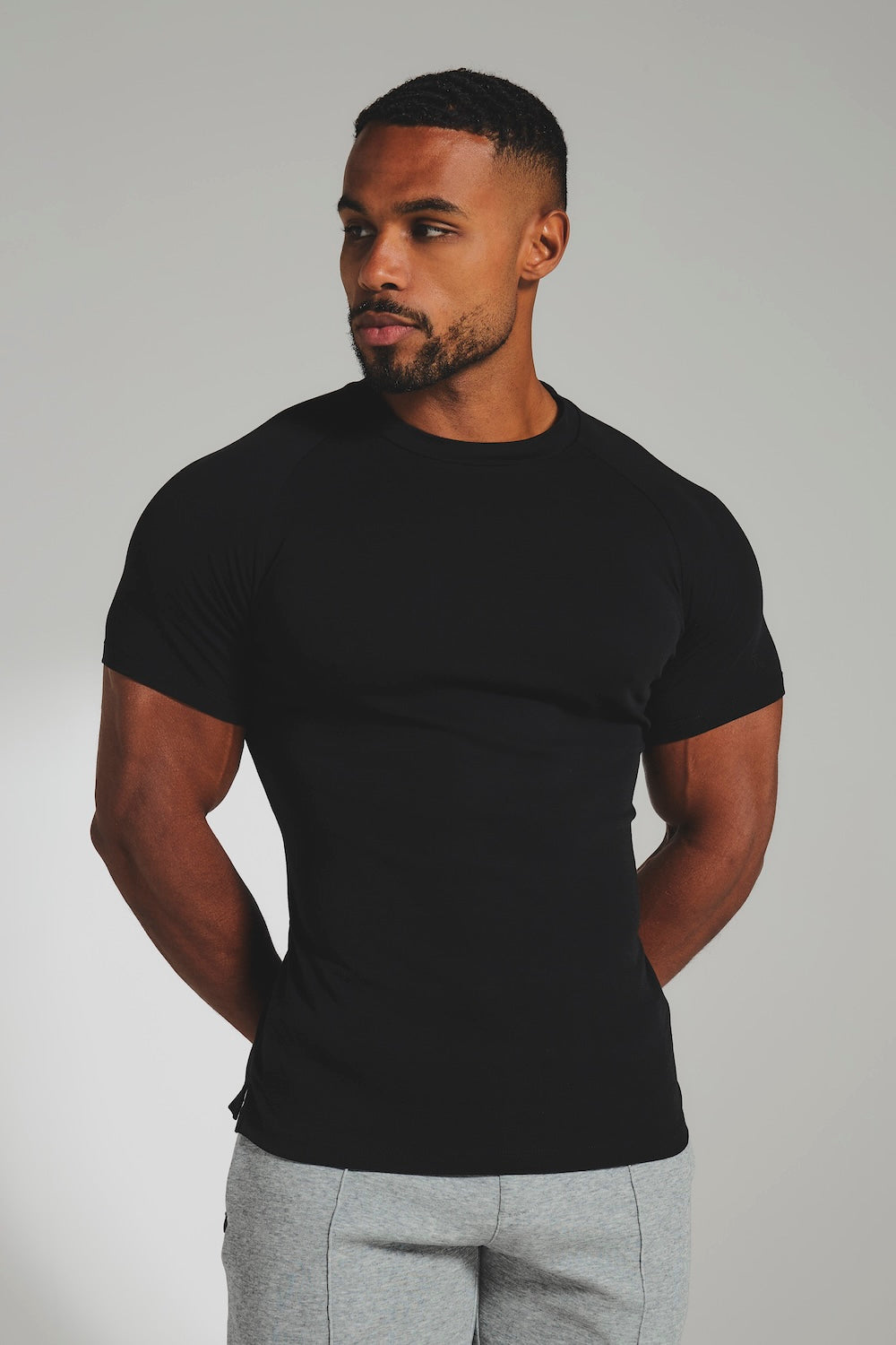 Interlock Jersey T-Shirt in Black