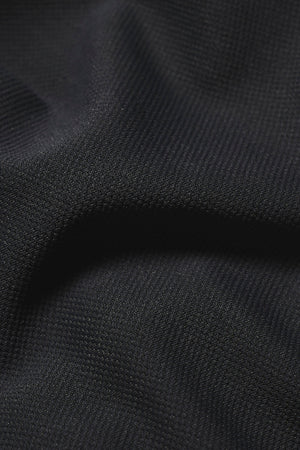 Textured Tipped T-Shirt in Charcoal with White & Grey Tipping
