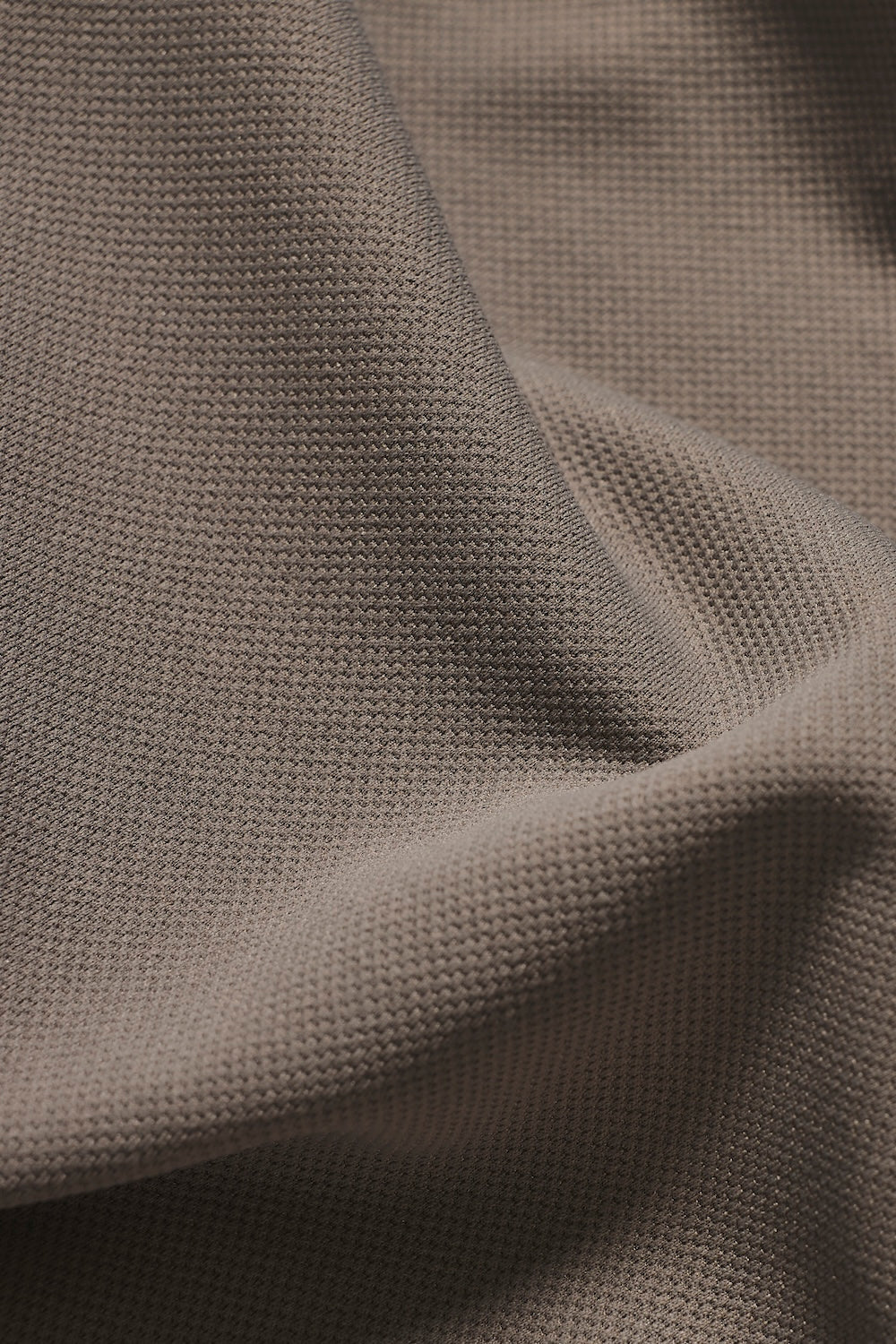 Textured Tipped T-Shirt in Mocha with Navy & Brown Tipping