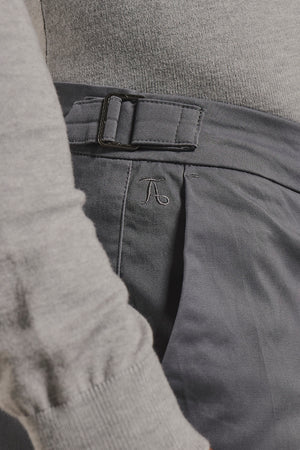 Smart Chino Side Adjuster Pants in Dark Grey