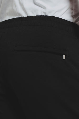 Interlock Sweat Shorts in Black