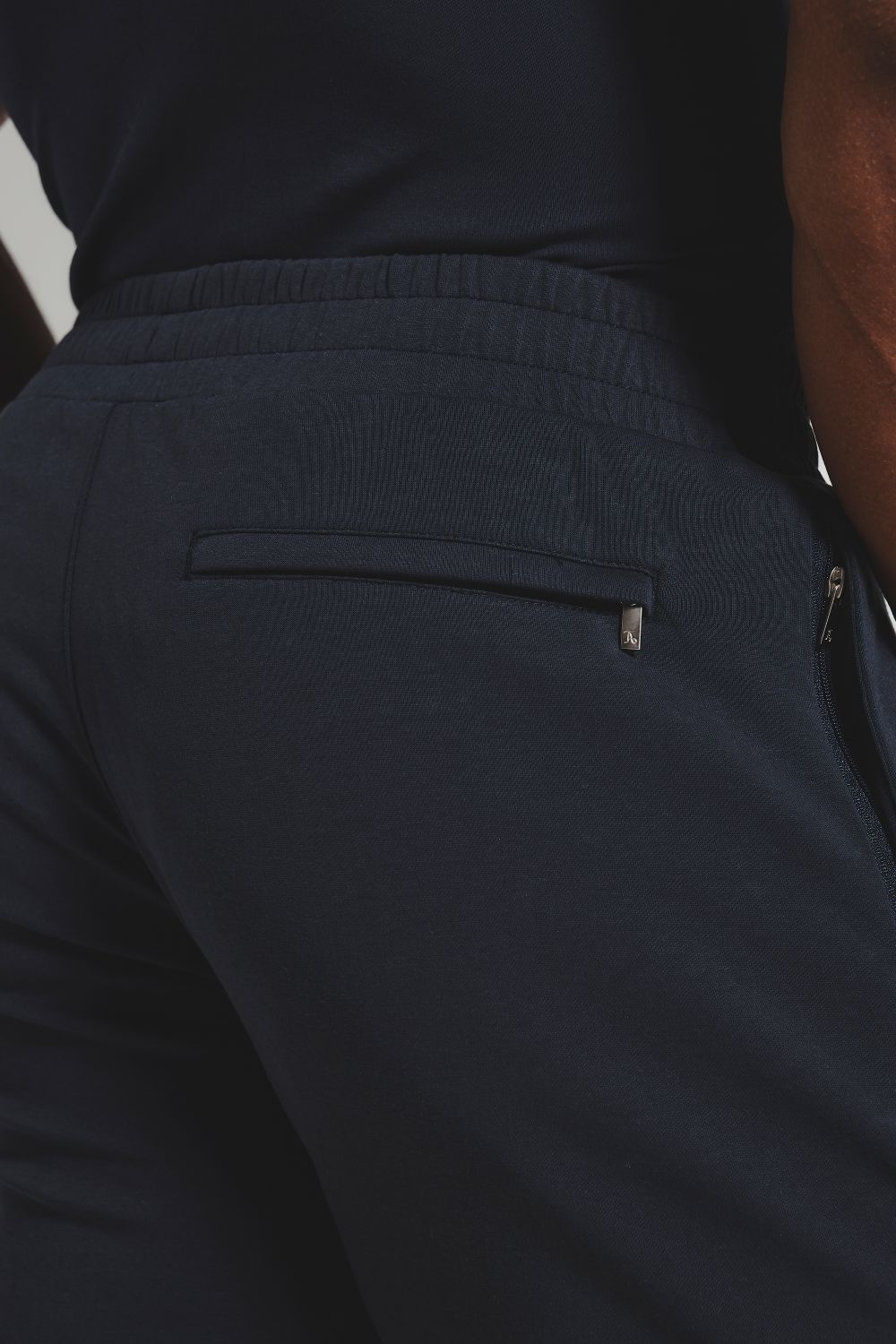 Interlock Sweat Shorts in Navy