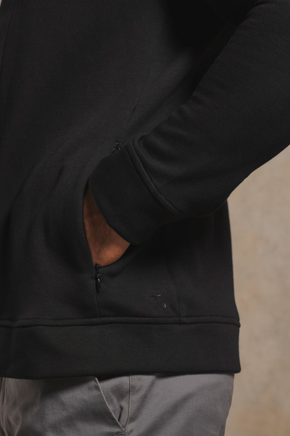 Luxe Sweat Shacket in Black