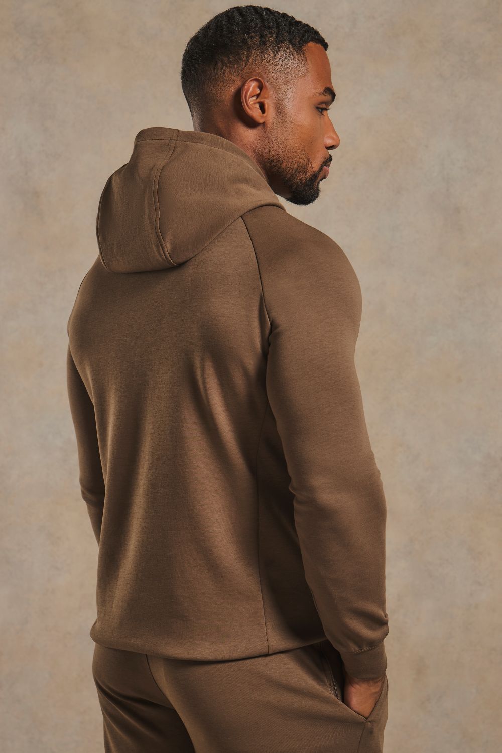 Interlock Hoodie Sweat in Cappuccino