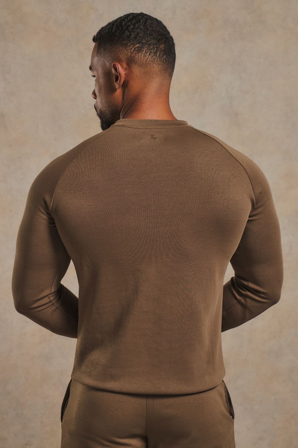Interlock Crew Neck Sweat in Cappuccino