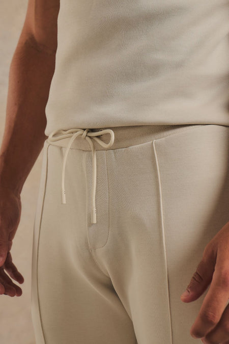 Luxe Sweat Smart Joggers in Chalk