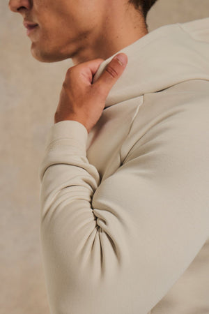 Luxe Sweat Hoodie in Chalk