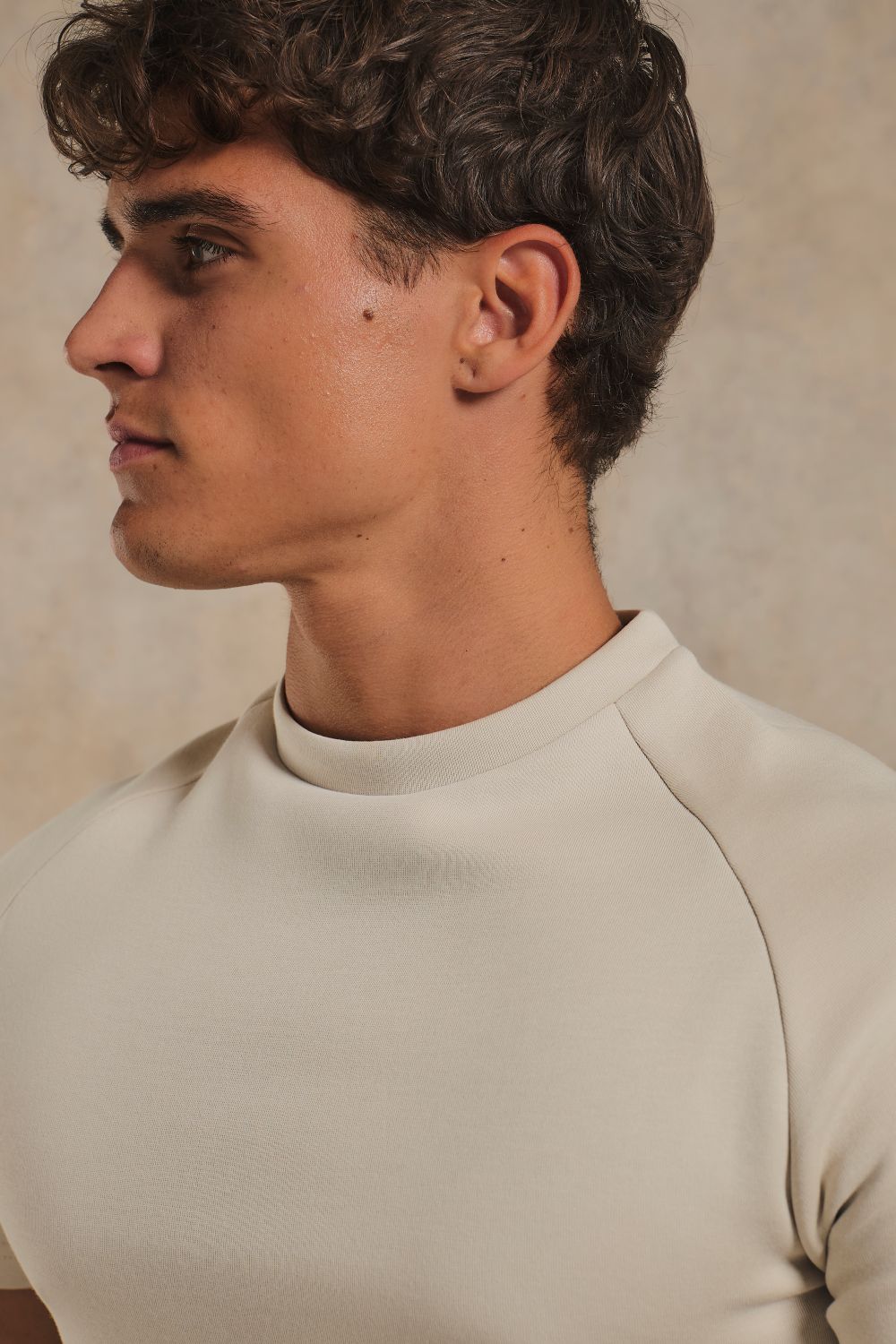 Luxe Sweat T-Shirt in Chalk