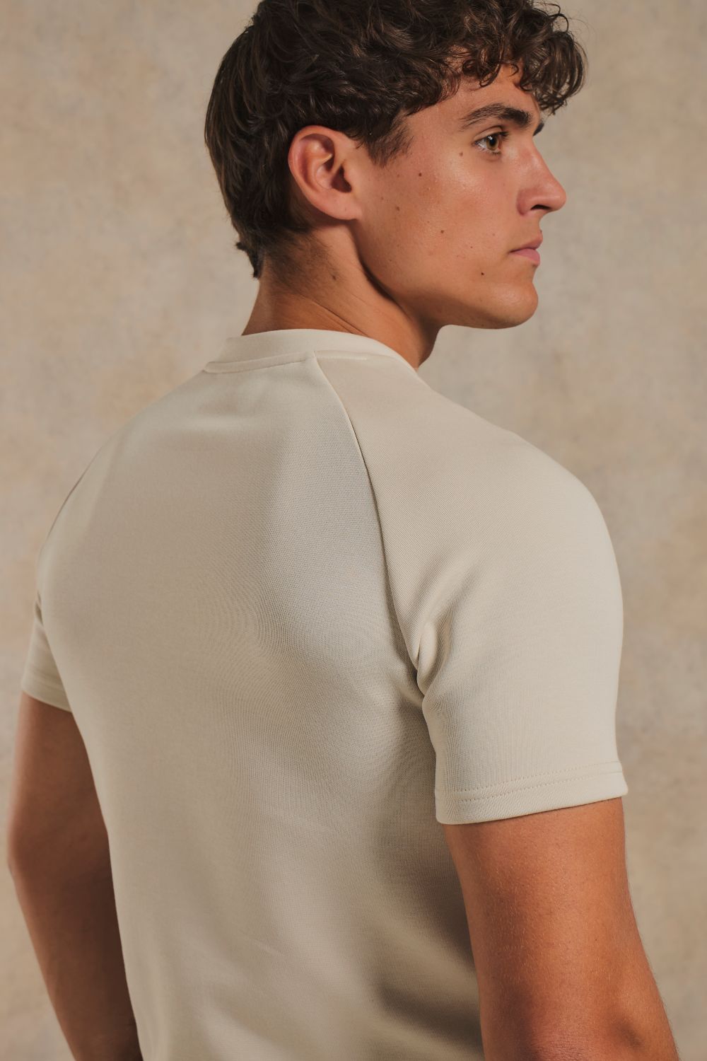 Luxe Sweat T-Shirt in Chalk