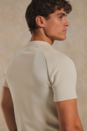 Luxe Sweat T-Shirt in Chalk